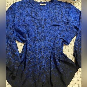 Calvin Klein Electric Blue Abstract Shirt